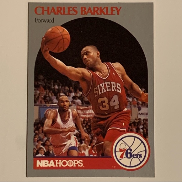 1990 NBA HOOPS Philadelphia 76ers Charles Barkley #225